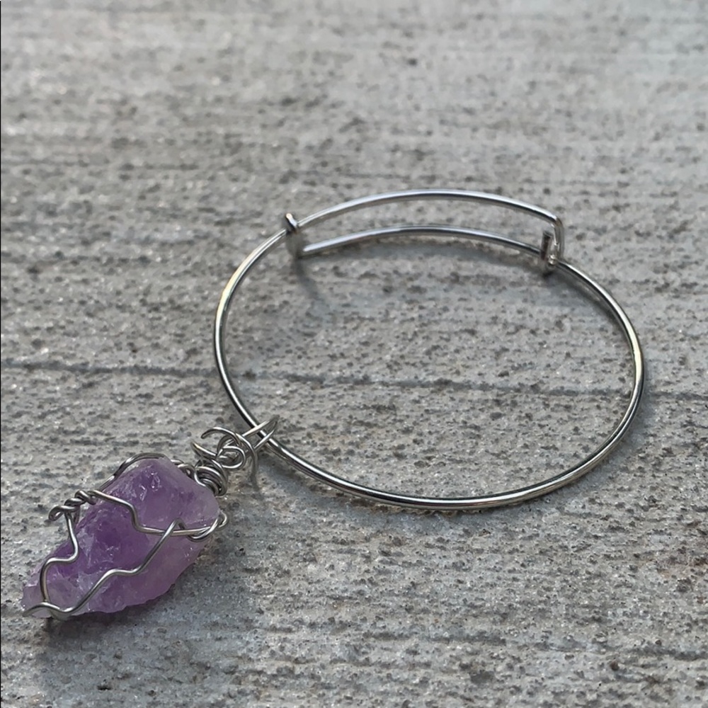 Handmade Wire Wrapped Gemstone Bracelet